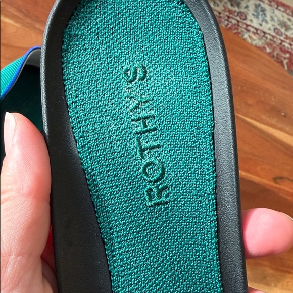 Rothy's Teal Flats with Blue Accents size 9 - Picture 7 of 7